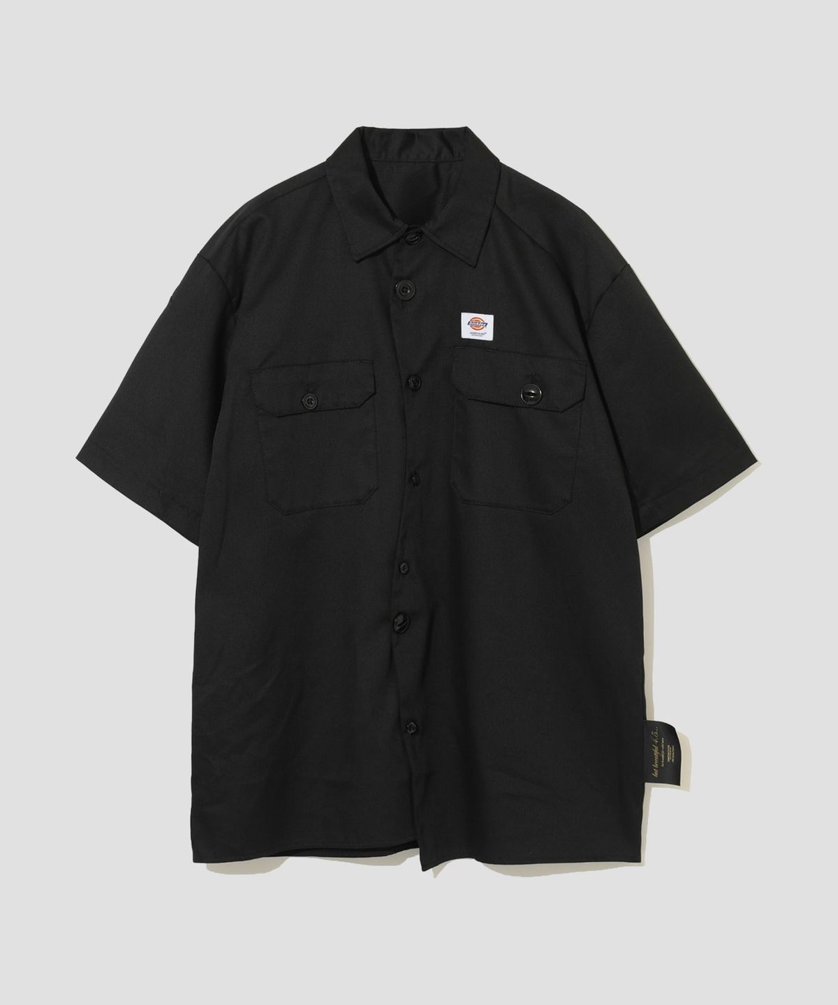 디키즈(DICKIES) 디키즈 X UNDERCOVER 숏 슬리브 워크셔츠 Black