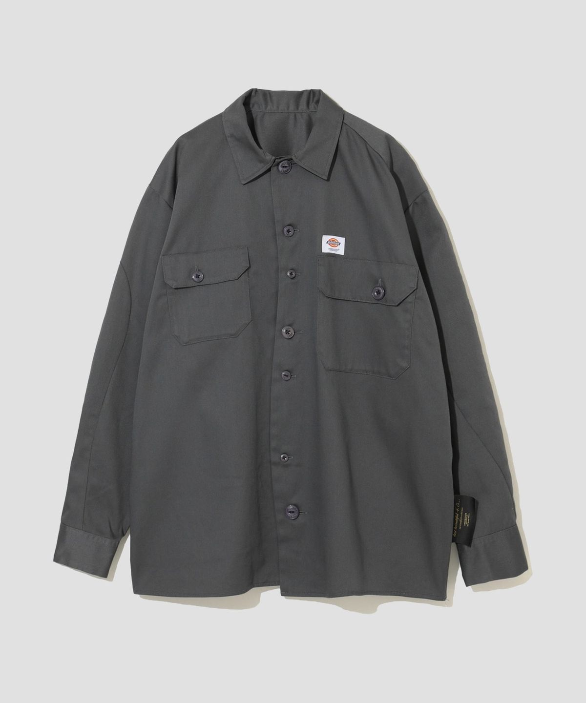 디키즈(DICKIES) 디키즈 X UNDERCOVER 롱 슬리브 워크셔츠 Charcoal