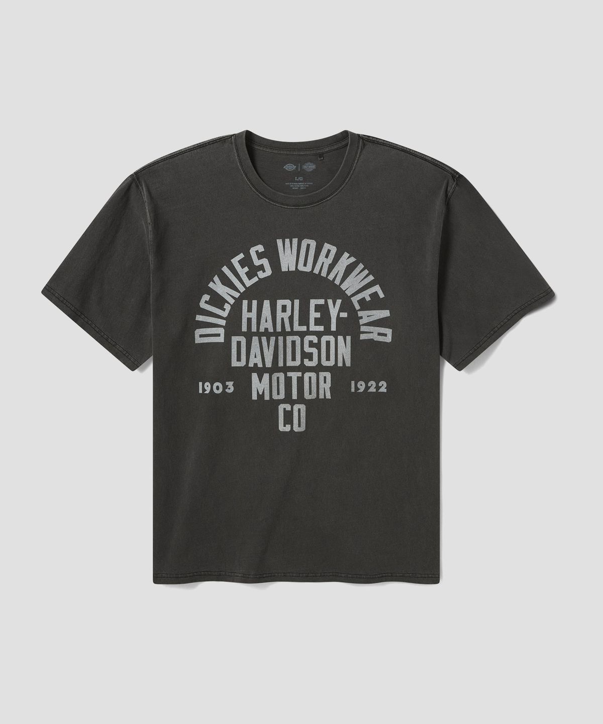 디키즈(DICKIES) 디키즈 X Harley Davidson 그래픽 티셔츠 Black