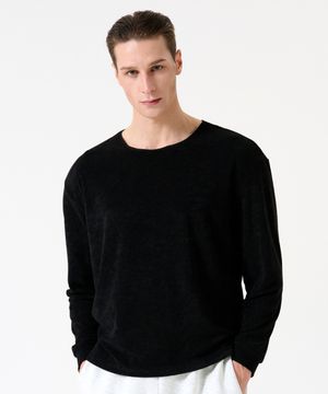 코어 테리 롱슬리브 [블랙]