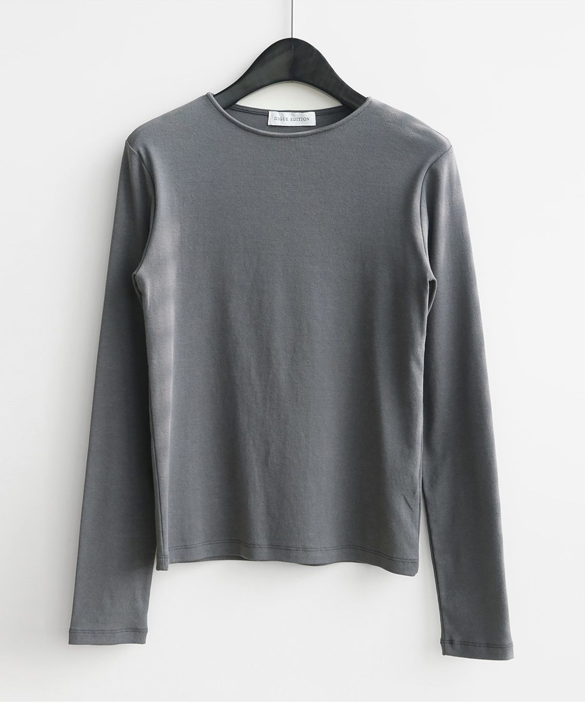 디그(DIGUE) mute round slim T (CHARCOAL)