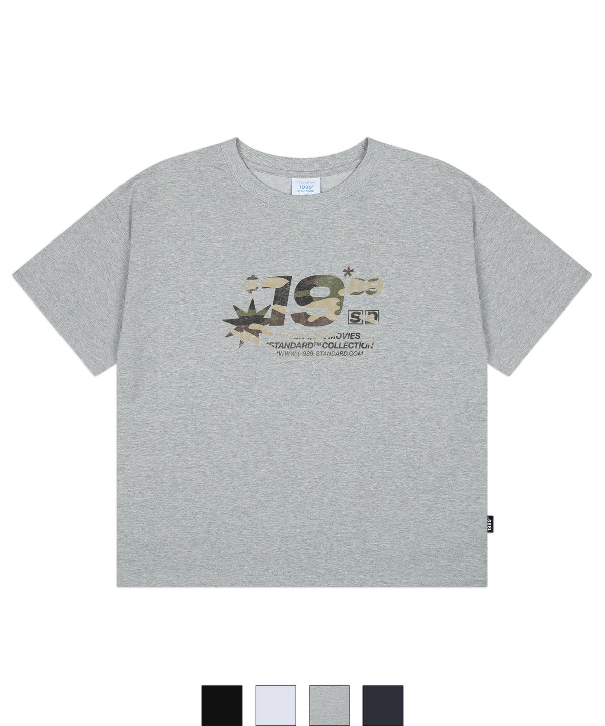 1989스탠다드(1989STANDARD) RENTAL SHOP 쿨코튼 크롭 반소매 (SCTSTD-0224)