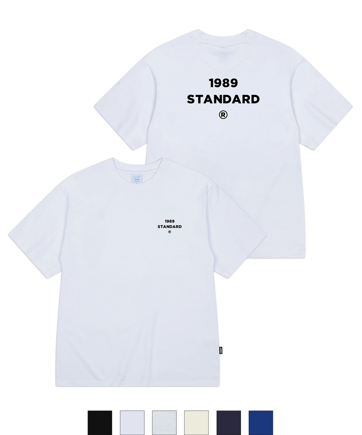 1989스탠다드(1989STANDARD) BACK CENTER 쿨 코튼 오버핏 반소매 (SISSTD-0229)
