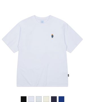 [연스텔X1989] DENIM CAT 쿨 코튼 오버핏 반소매 (SISSTD-0218)