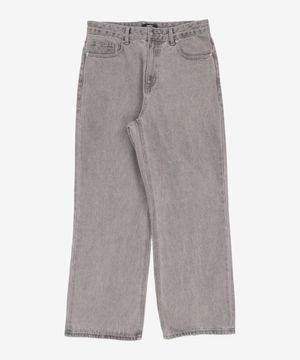 와이드 데님 팬츠 [그레이] 30