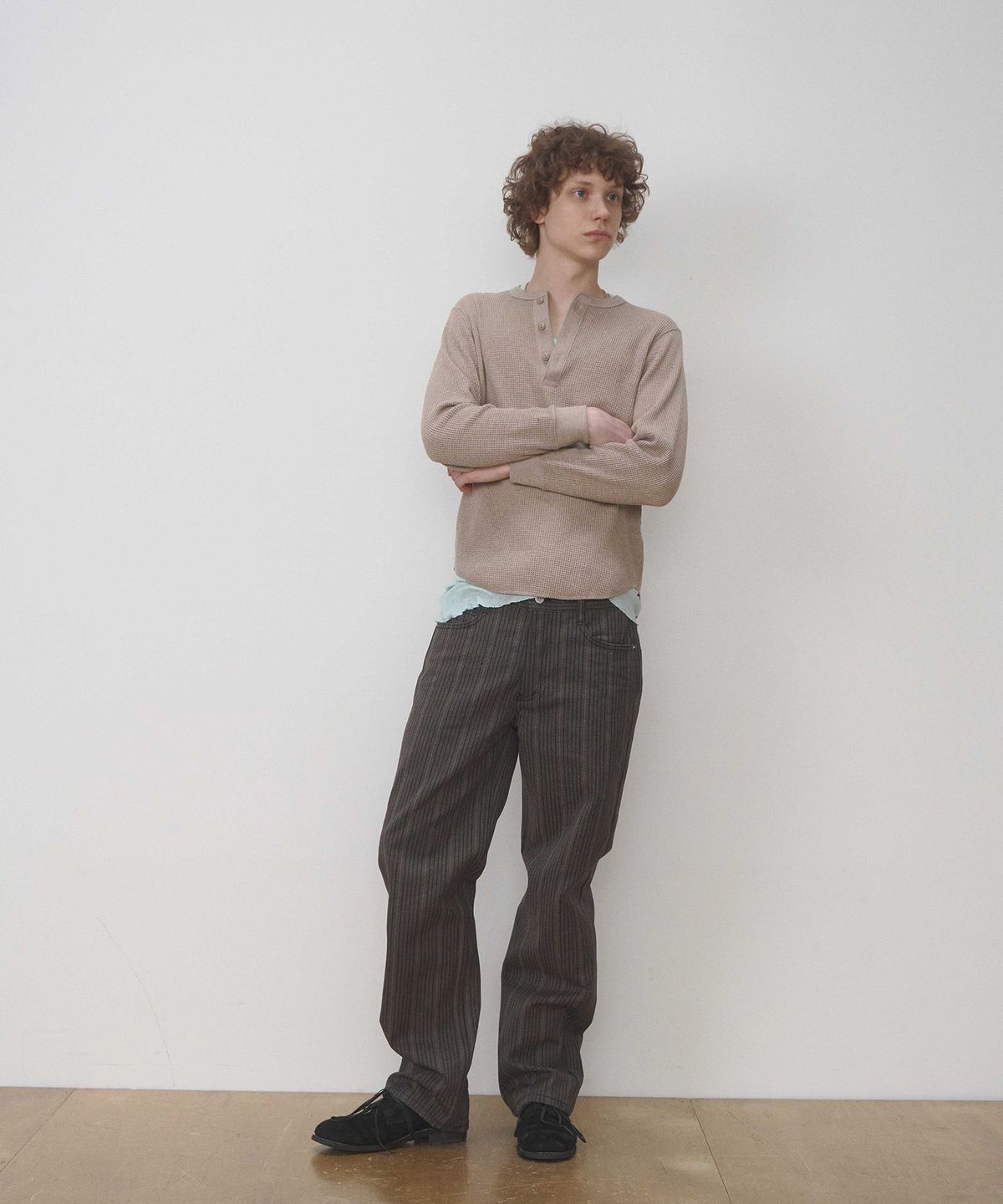 세븐틴엔드(17END) M 001 STRIPE DENIM JEANS