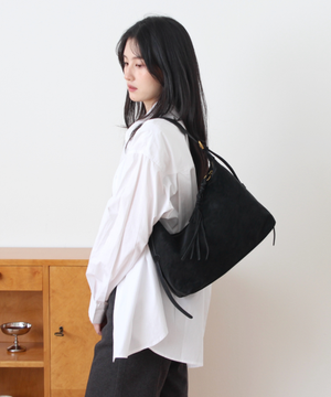 Soft Matte Shoulder Bag - Black