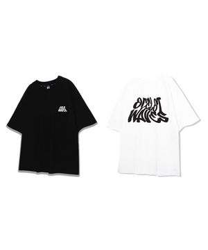 [2PACK] D21 웨이브 로고 반팔 2종