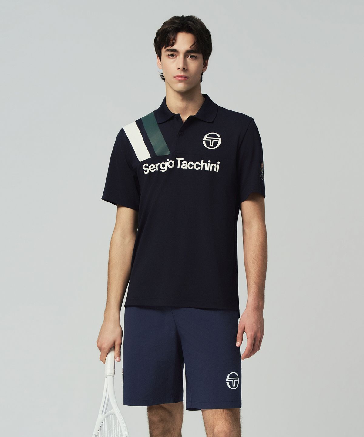 세르지오 타키니(SERGIO TACCHINI) M MC 앨리 스태프 반팔 폴로셔츠 (Navy)