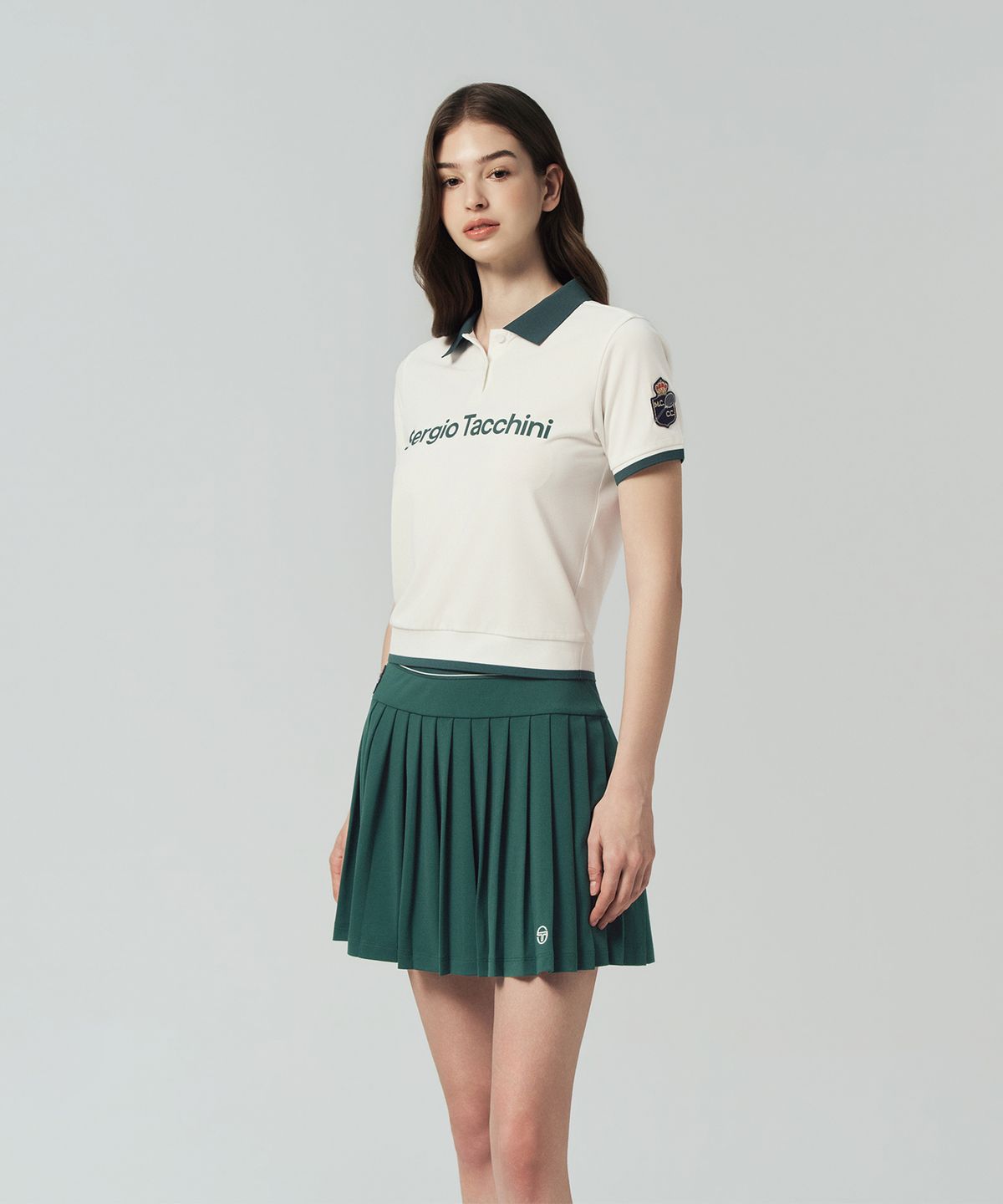 세르지오 타키니(SERGIO TACCHINI) W MC 타이브레이크 스태프 반팔 폴로셔츠 (White)