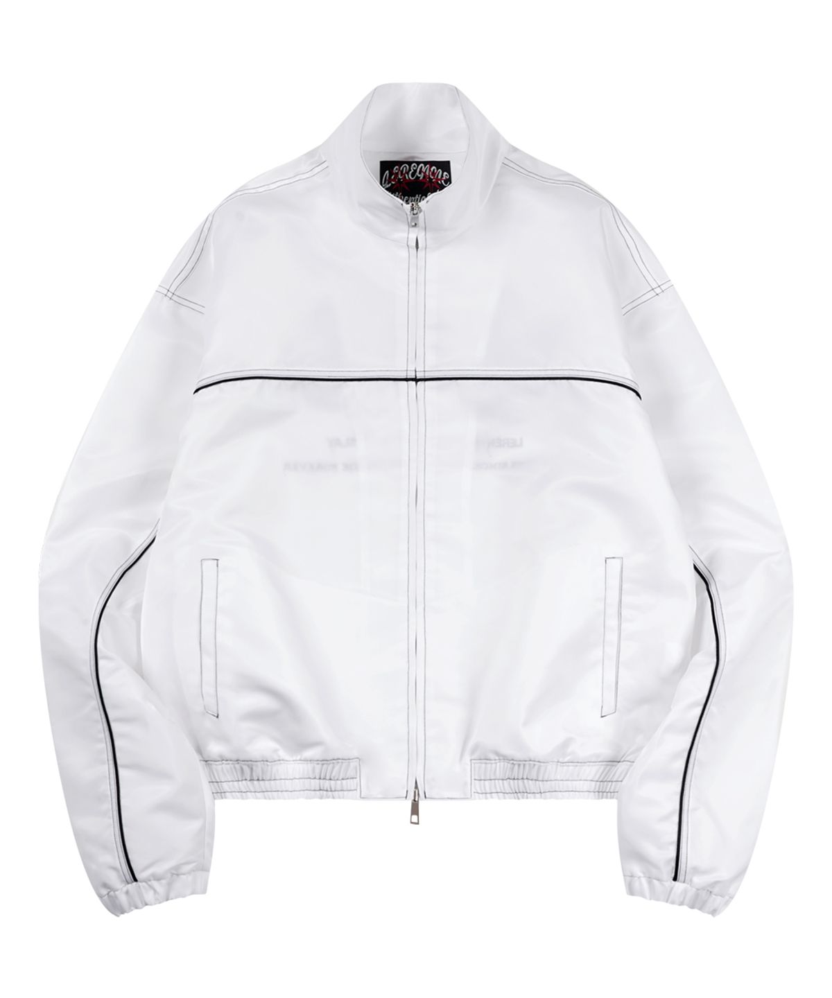 르렌느(LERENNE) Three Layer Star High Neck Jacket - White