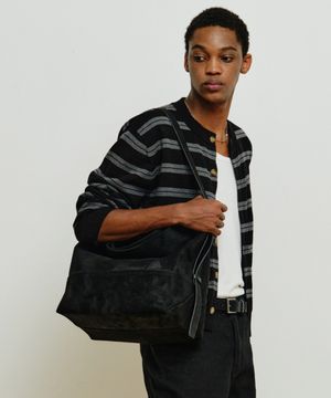 [패션플래닛X미나브] 슬라우치 스웨이드 백 [블랙]