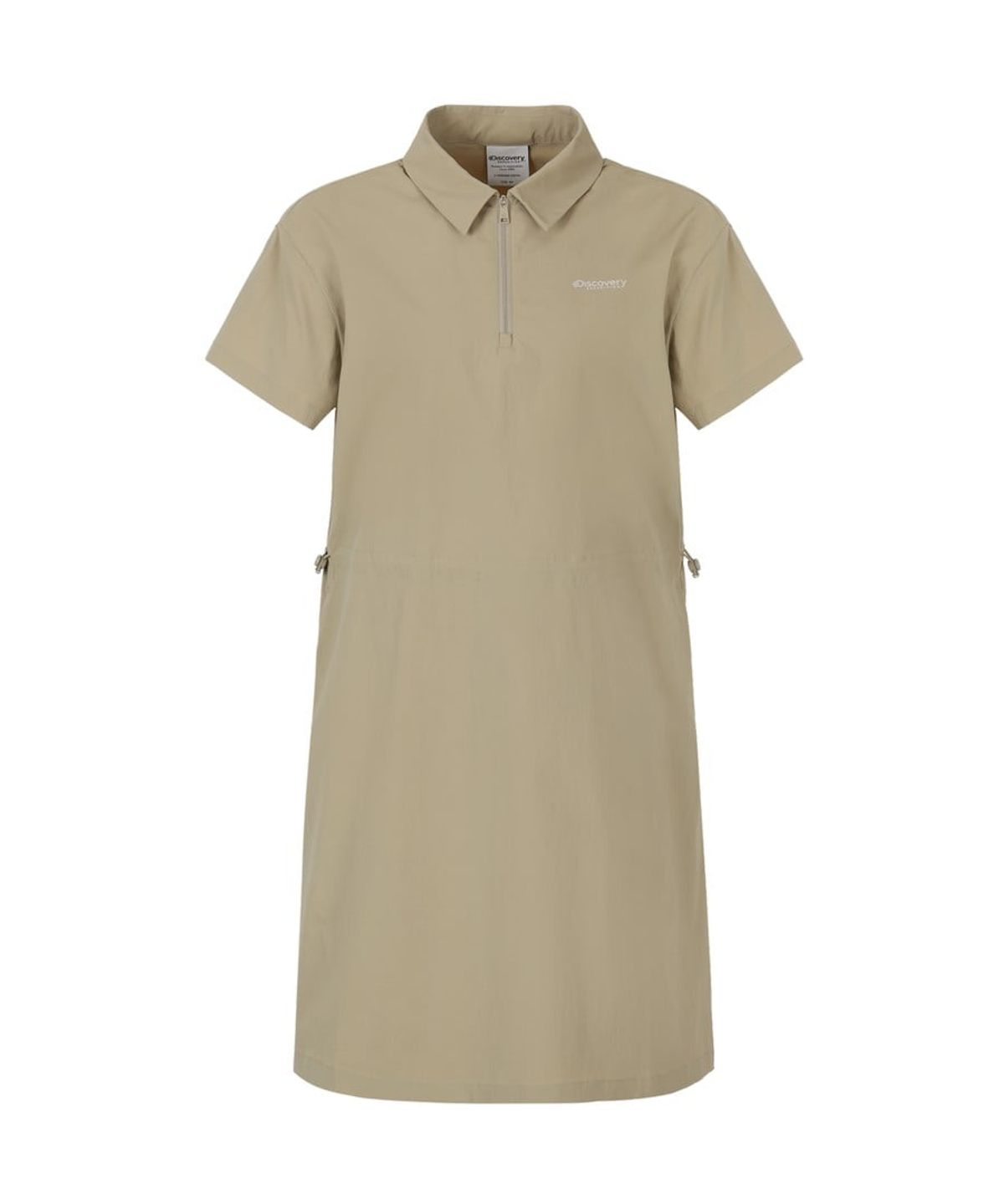 디스커버리 익스페디션(DISCOVERY EXPEDITION) 여성 프레시벤트 카라형 미니원피스 (BEIGE)