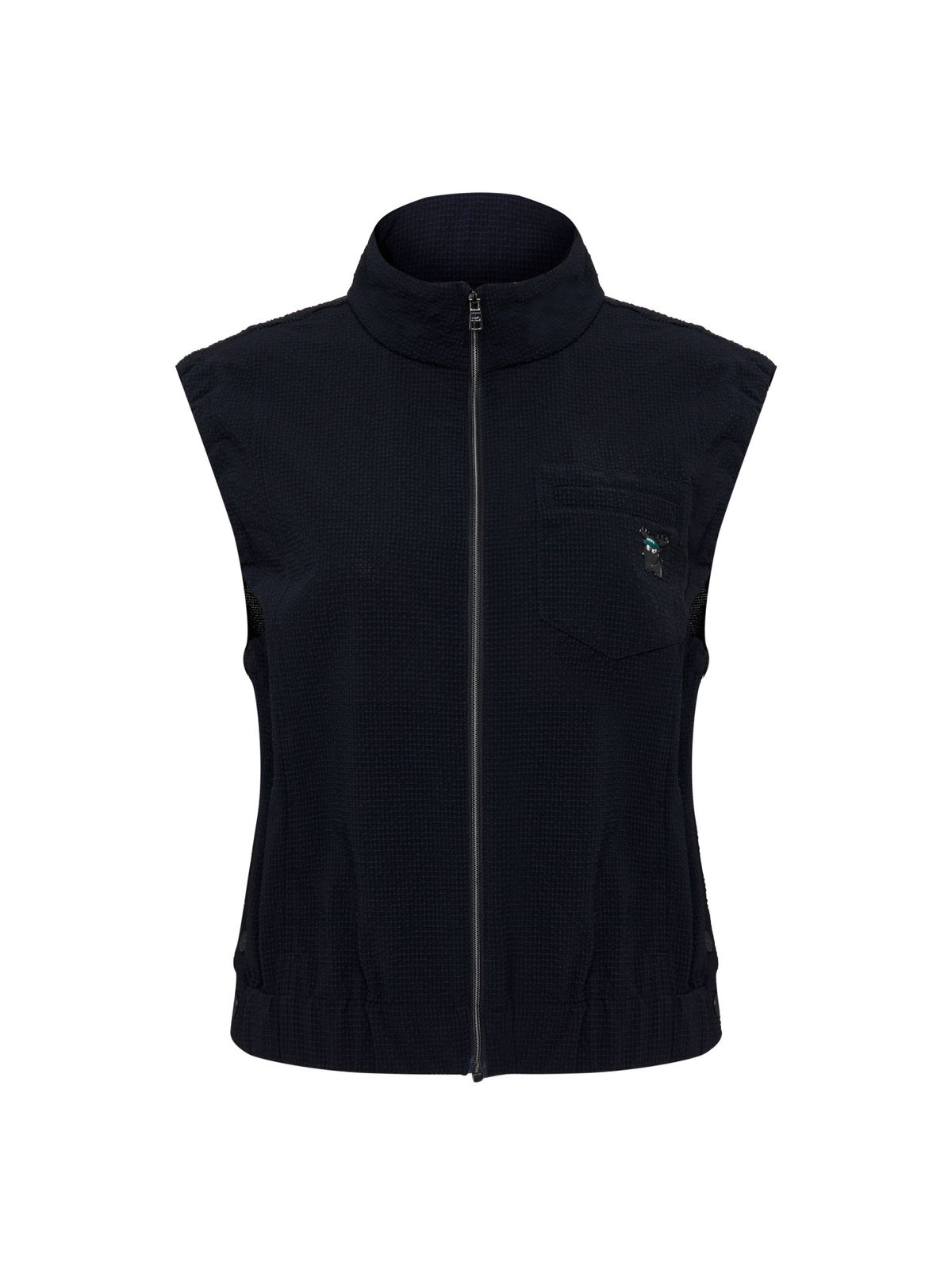 와이드앵글(WIDEANGLE) CO 콜드써커 풀오픈 베스트 L_Dark Navy