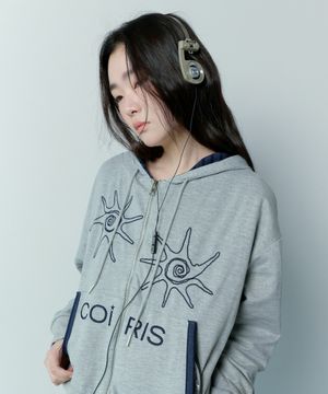 리버 빈티지 리버시블 스트라이프 후드 집업