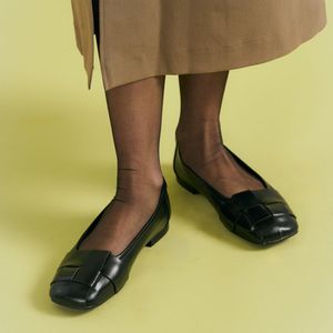 페어레이디 격자 위빙 소가죽 펌프스 RICPUC6003WFAIK1