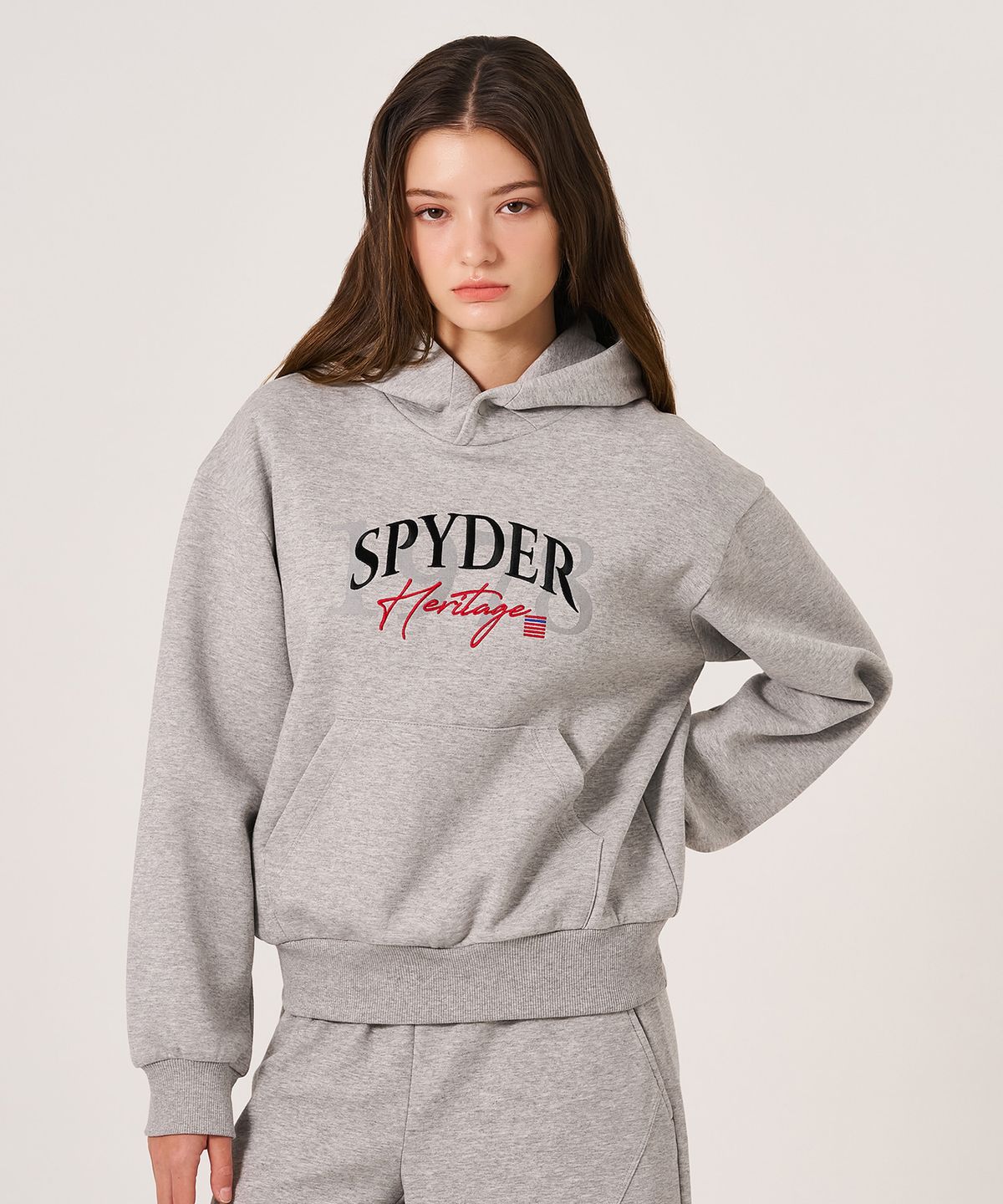 스파이더(SPYDER) 여성 헤리티지 후드 티셔츠 SPLPCNHD351WMGR