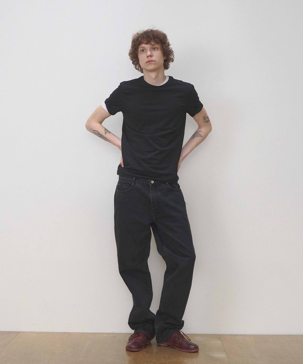 세븐틴엔드(17END) M 013 EASY JEANS BK BRN