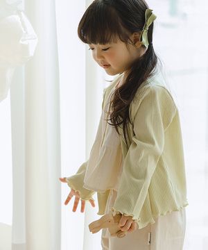 귀욤뽀짝한 쪼꼬미에게 여리함을 더했죠 - 아기 물결가디건