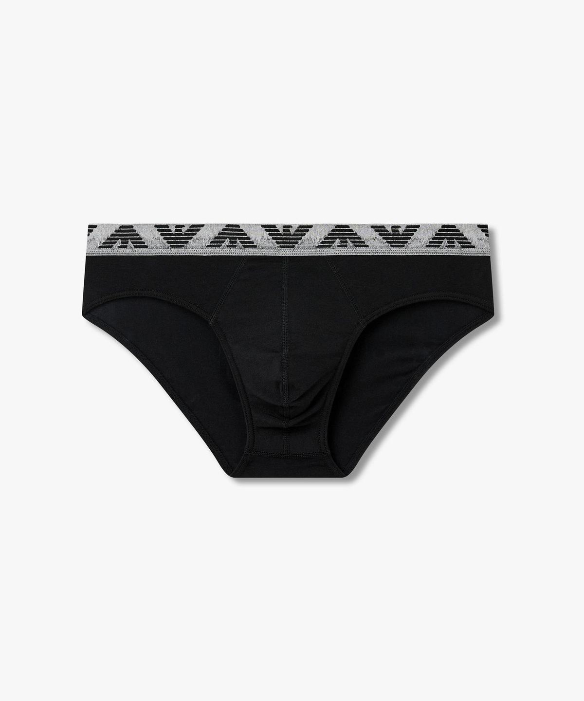 엠포리오 아르마니 언더웨어(EMPORIO ARMANI UNDERWEAR) 남성 로고 디테일 밴딩 브리프_내츄럴 블랙 0816111162