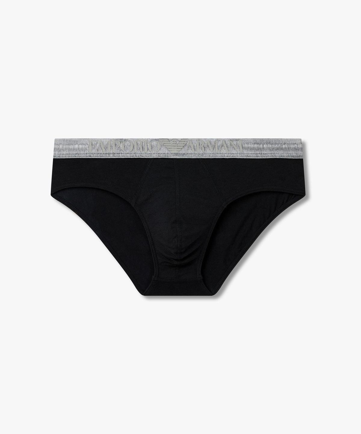 엠포리오 아르마니 언더웨어(EMPORIO ARMANI UNDERWEAR) 남성 로고 디테일 밴딩 브리프_블랙 0816111161