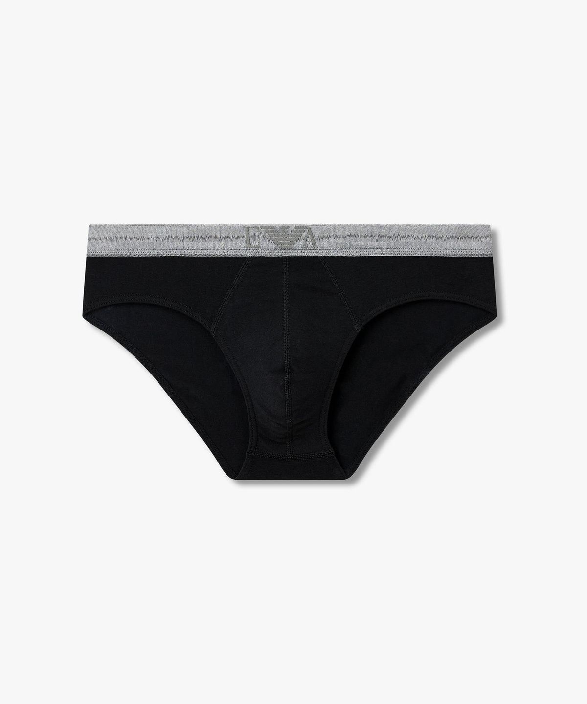 엠포리오 아르마니 언더웨어(EMPORIO ARMANI UNDERWEAR) 남성 로고 디테일 밴딩 브리프_블랙 0816111160