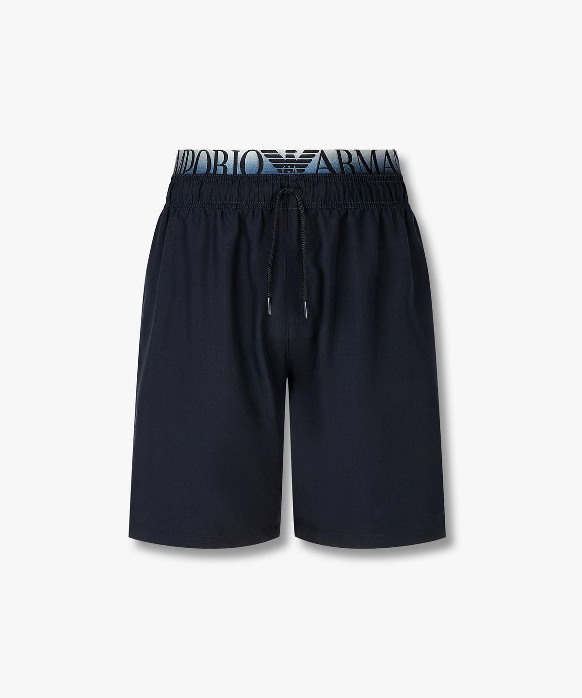 엠포리오 아르마니 언더웨어(EMPORIO ARMANI UNDERWEAR) 남성 로고 엘라스틱 인서트 스윔 쇼츠_블루 0816121156