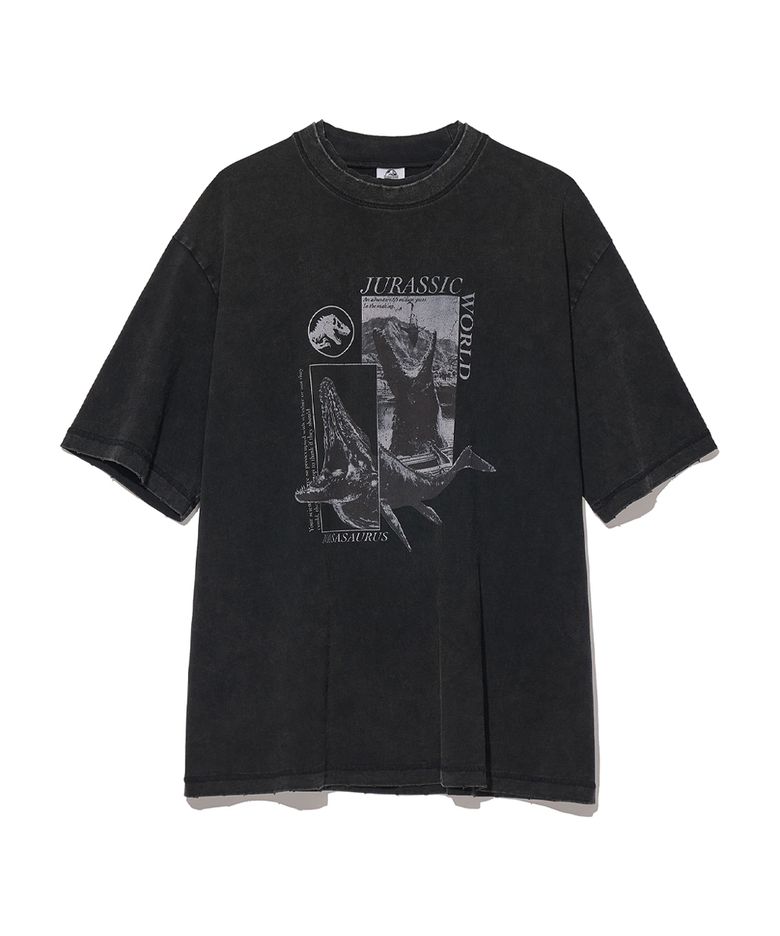 [JURASSIC WORLD] Mosasaurus Tee_VTG Black