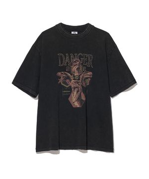 [JURASSIC WORLD] Raptor Danger Tee_VTG Black