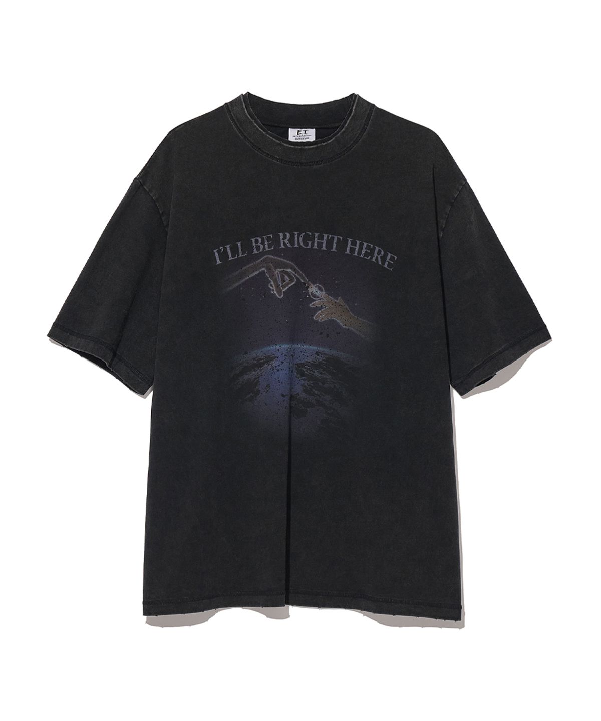 파르티멘토 리웍스(PARTIMENTO REWORKS) [E.T.] Touch Tee_VTG Black
