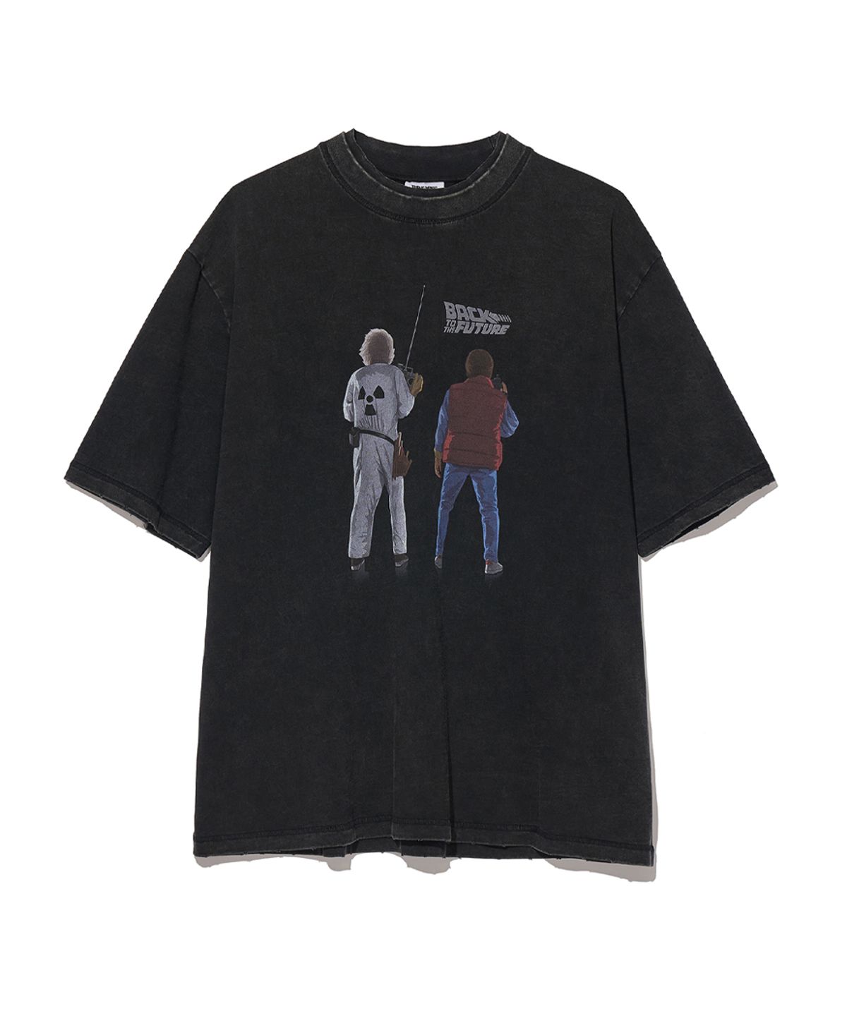 파르티멘토 리웍스(PARTIMENTO REWORKS) [BACK TO THE FUTURE] Duo Tee_VTG Black