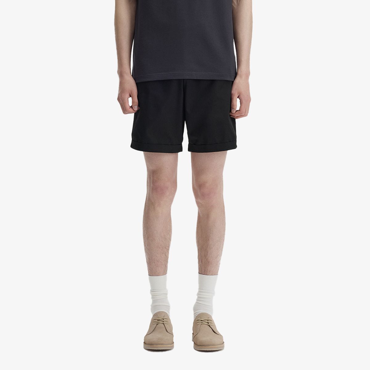 프레드페리(FRED PERRY) [Sharp] 트윌 쇼츠 - 블랙 AFPM2612301-102