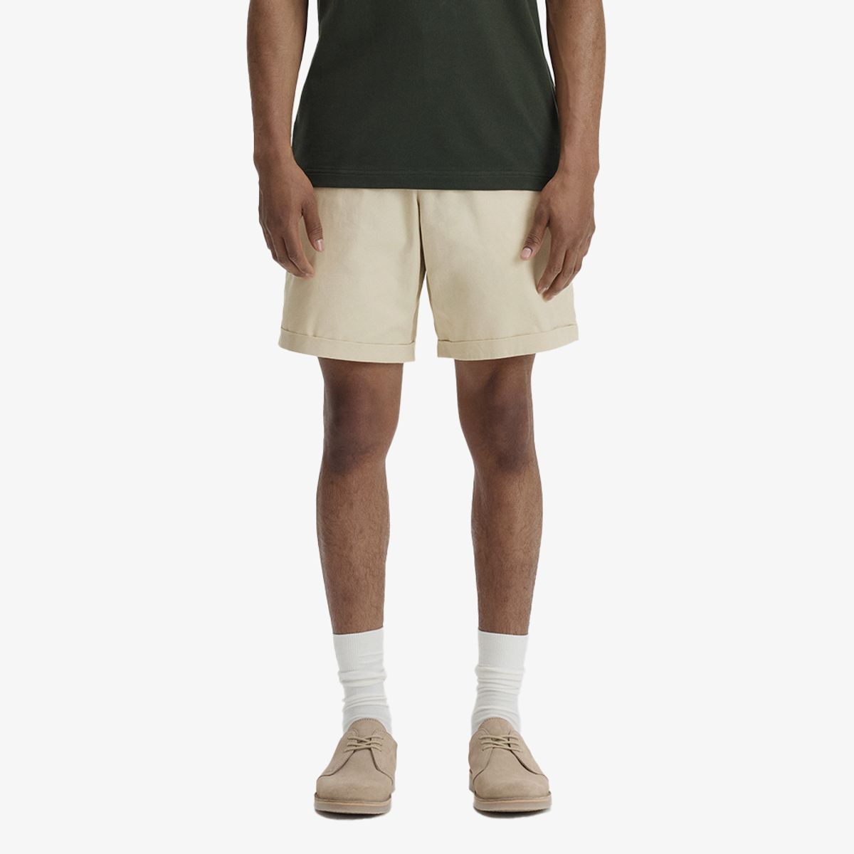 프레드페리(FRED PERRY) [Sharp] 트윌 쇼츠 - 오트밀 AFPM2612301-691