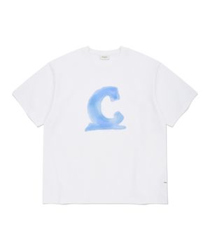 쿨 코튼 시그니처 심볼 그래픽 티셔츠 화이트