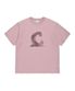 쿨 코튼 시그니처 심볼 그래픽 티셔츠 핑크