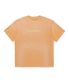 센터 로고 피그먼트 티셔츠 오렌지