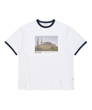 캑터스 밸리 그래픽 티셔츠 화이트