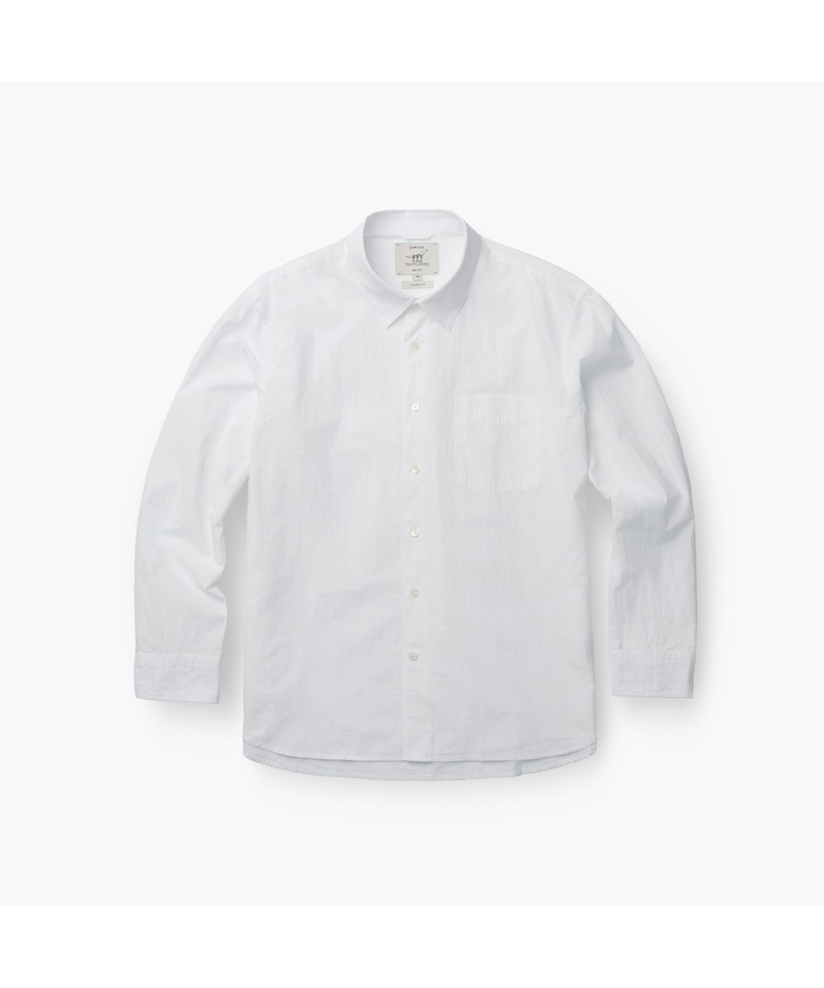 헨리코튼(HENRY COTTONS) [Imported Fabric] 코튼 워시드 셔츠 (컴포트핏) AHSAM26021WHX