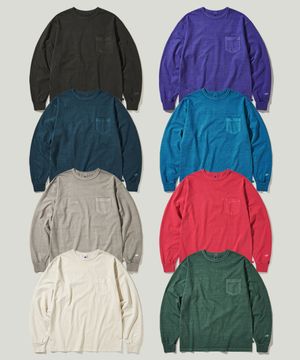 [2-PACK] 피그먼트 미드웨이트 포켓 롱슬리브