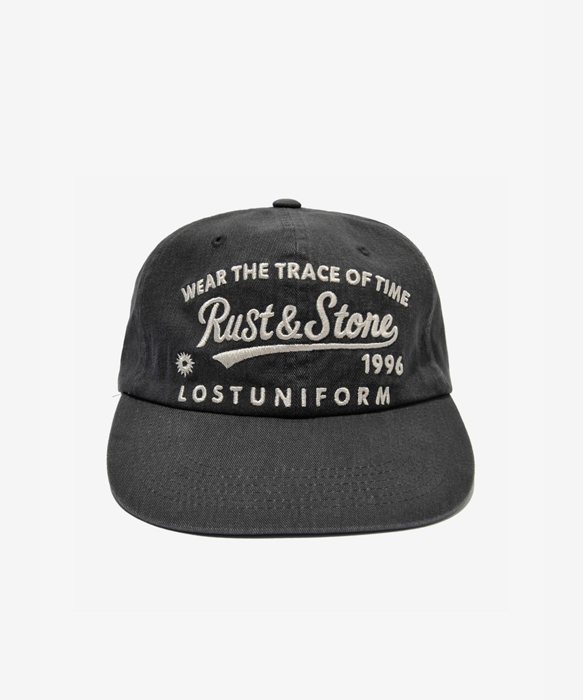 러스트앤스톤(RUSTANDSTONE) 타임 트레이스 볼캡  블랙_Time Trace Ball Cap Black