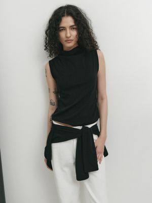 [SET] COI SLIM CARDIGAN SET-UP_BLACK