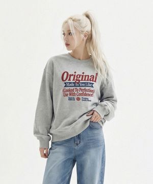 오리지널 라벨 오버핏 맨투맨_9 COL