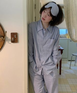 [Uni] 004A 리니어 롱 슬리브 탑 & 롱 팬츠