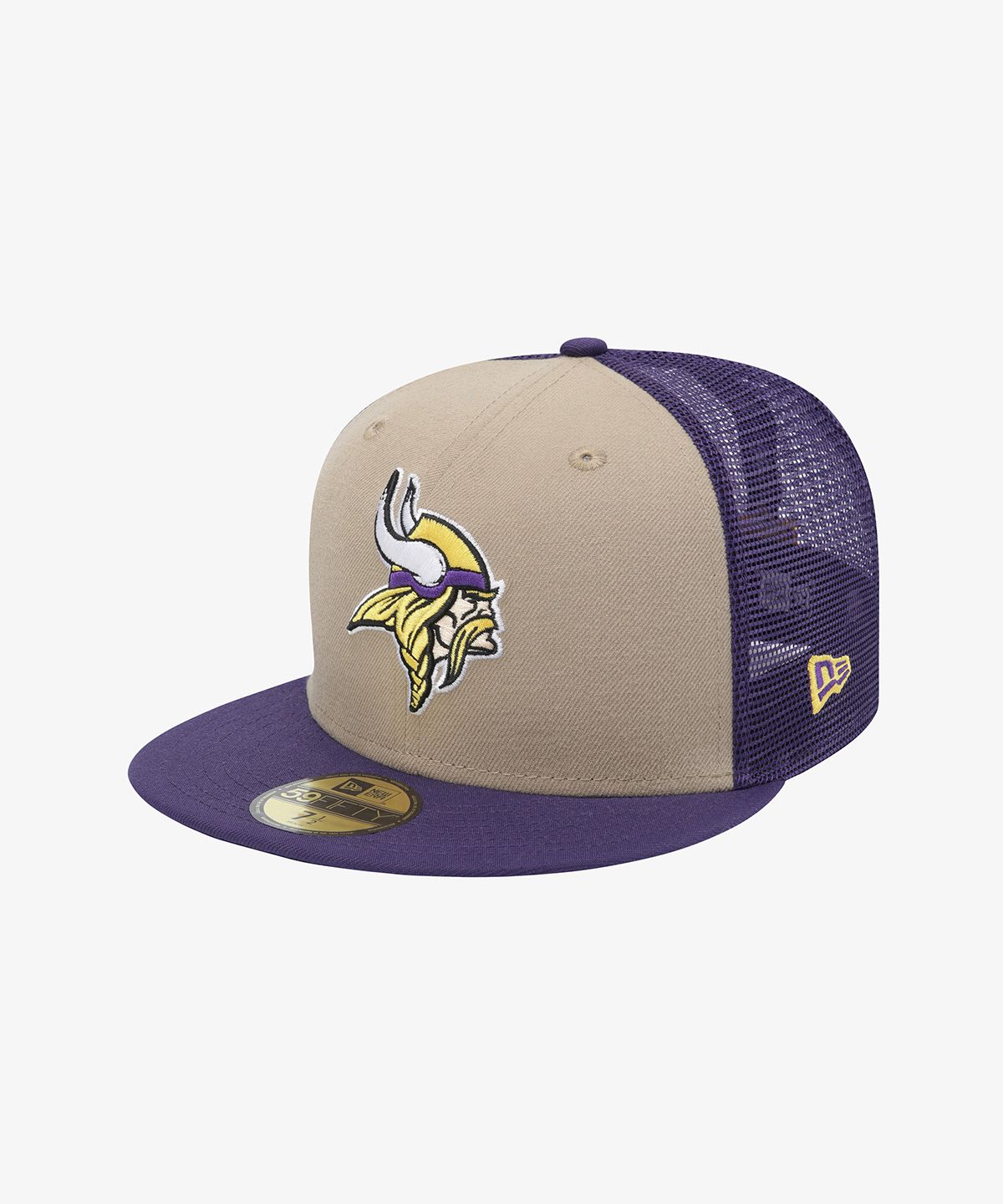 뉴에라(NEW ERA) NFL 미네소타 바이킹스 베이직 메쉬 피티드캡 골드/퍼플 15131684