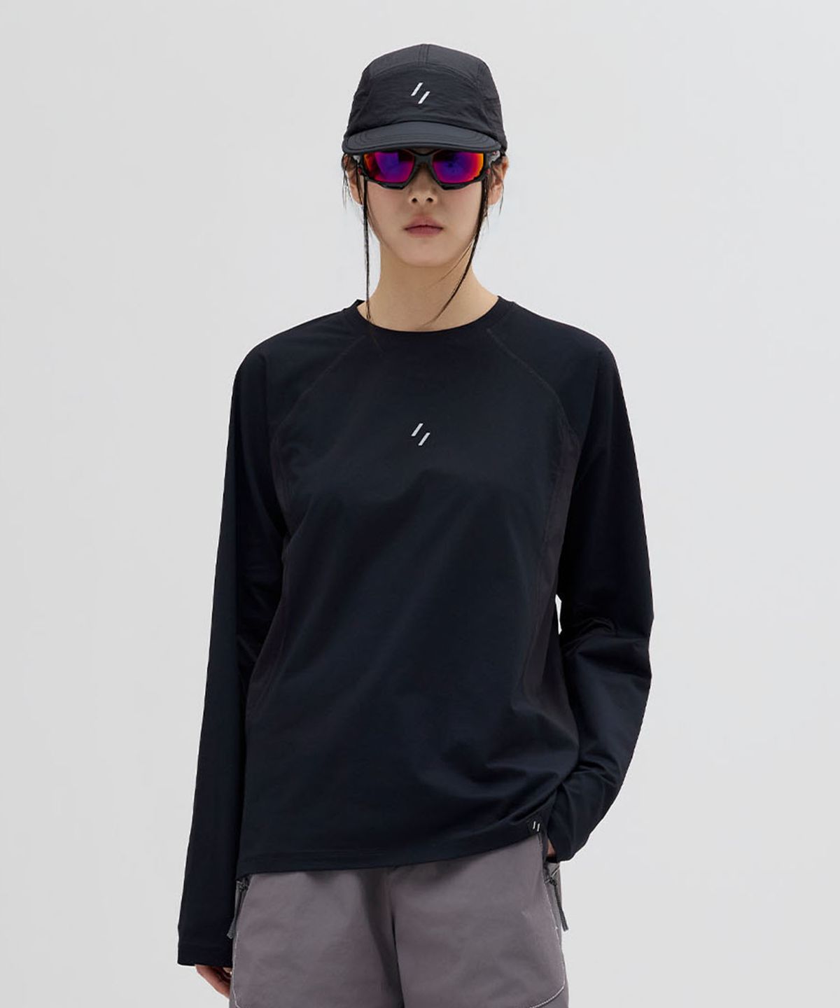 웰터 익스페리먼트(WELTER EXPERIMENT) CLIMAFLOW LONG SLEEVE T-SHIRT_BLACK