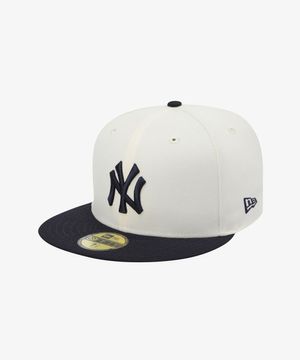 MLB 뉴욕 양키스 베이직 피티드캡 와인코르크/네이비 15131697