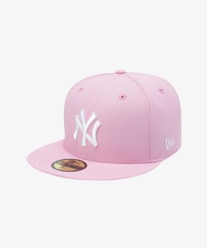 MLB 뉴욕 양키스 베이직 피티드캡 퐁당 핑크 15131698