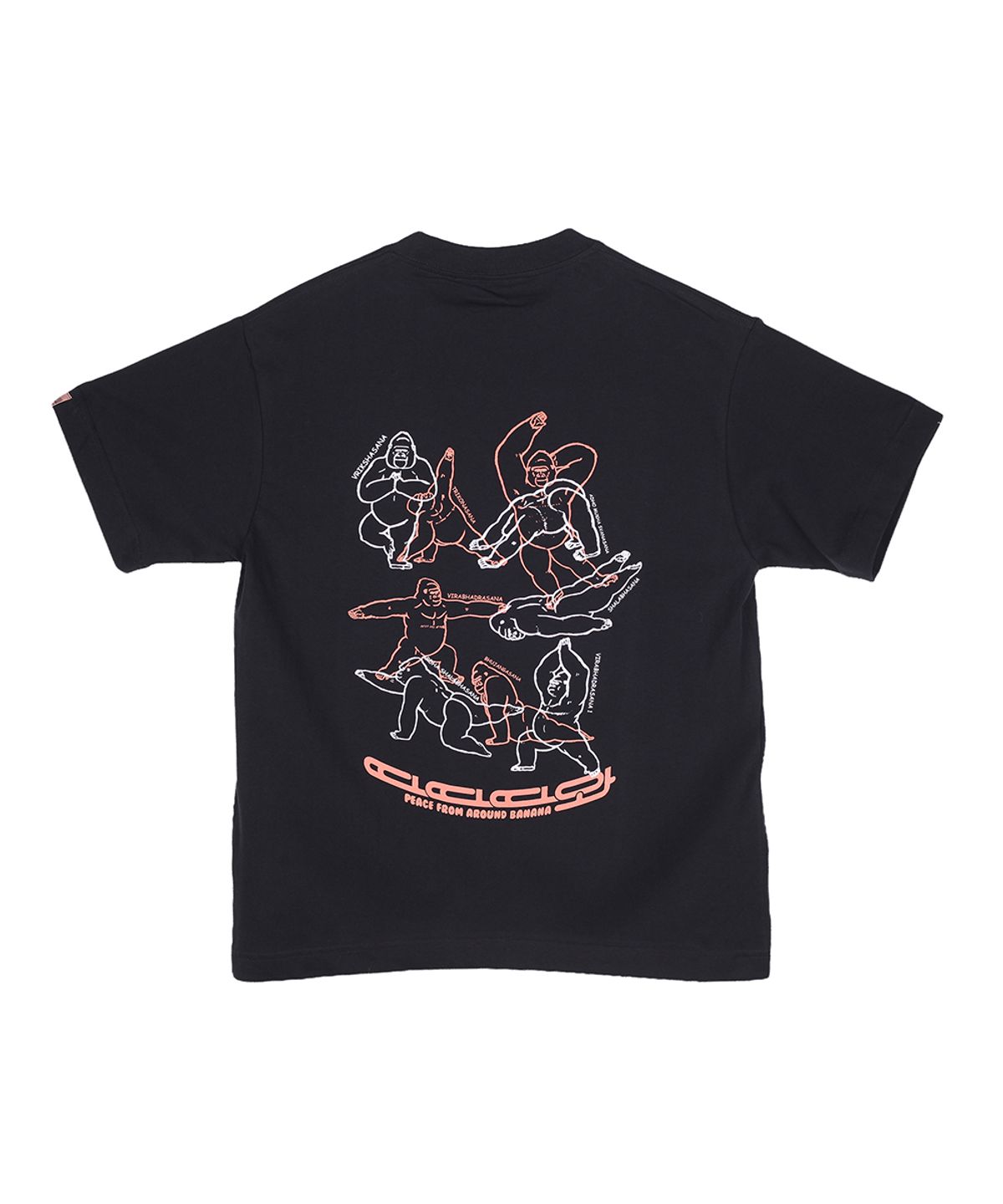 따따따와(WWWY) [WWWY]따따따와 고릴라마스떼 크레이지 아사나 오버핏 반팔 티셔츠(3colors)