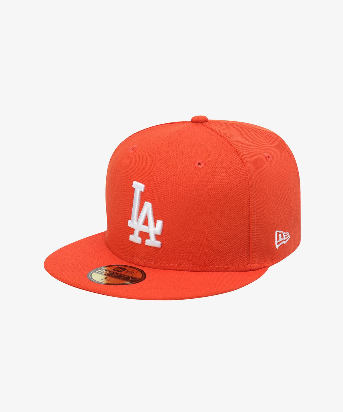 뉴에라(NEW ERA) MLB LA 다저스 베이직 피티드캡 오렌지 15131703