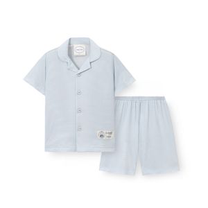 아동 H039 프레임블루 반소매 파자마 세트